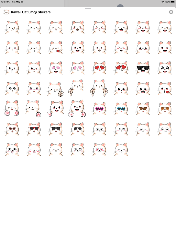 Cat Emoji & Stickers - Kawaii screenshot 2