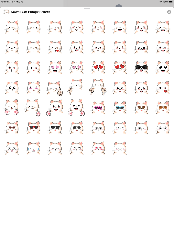 Screenshot #5 pour Cat Emoji & Stickers - Kawaii