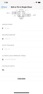 Bolt & Thread Calculators screenshot #2 for iPhone