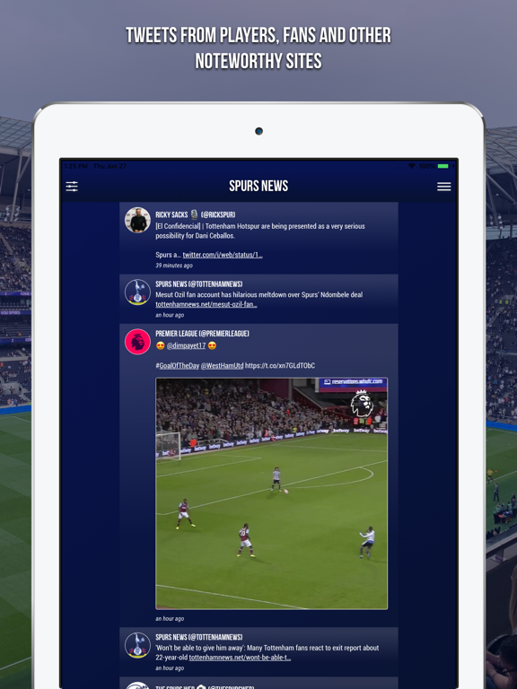 Spurs News App iPad screenshot 5 - Sports app