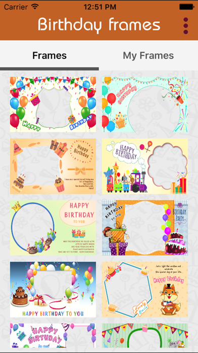 Screenshot #1 pour Birthday Photos Frames