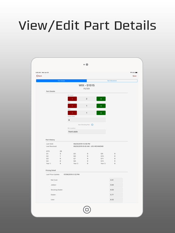 Positrak Pro Mobile iPad screenshot 4 - Business app
