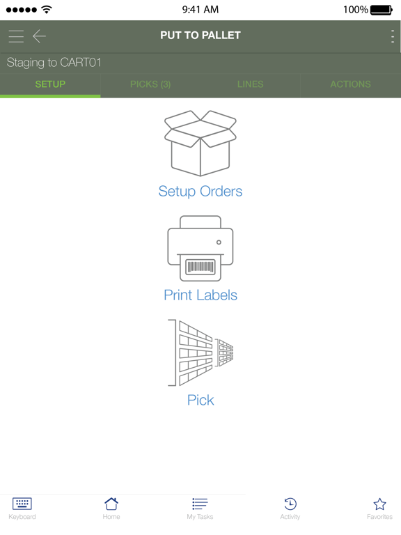 mobe3 WMS iPad screenshot 5 - Business app