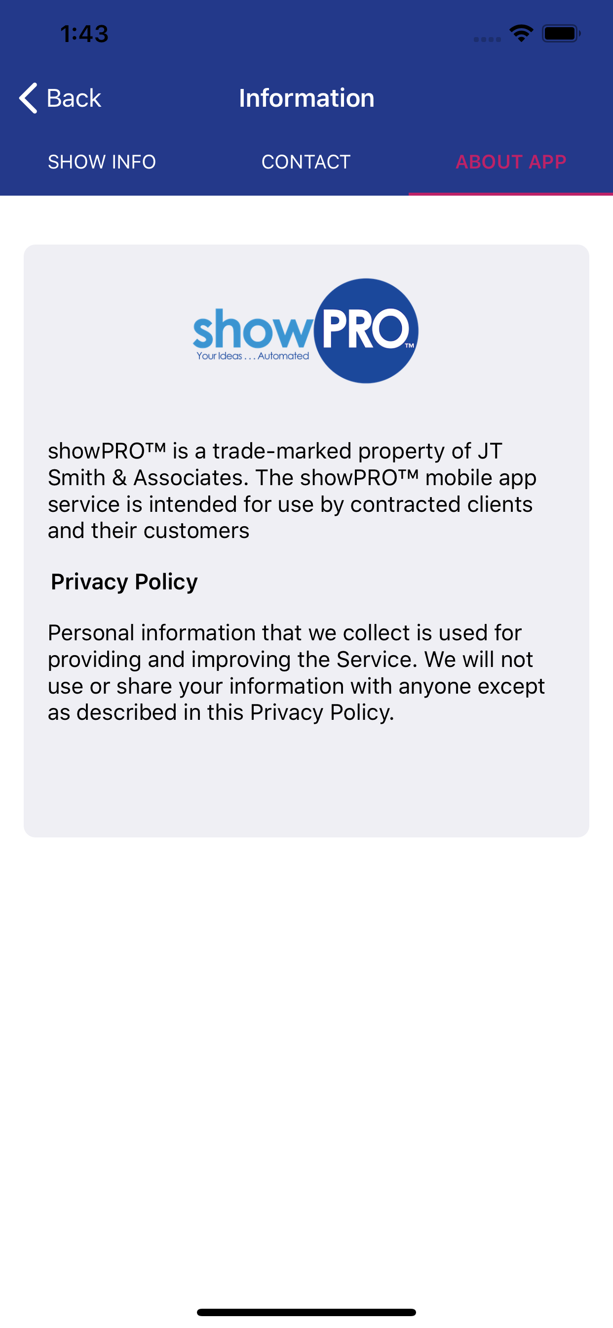 showPRO Events screenshot 8