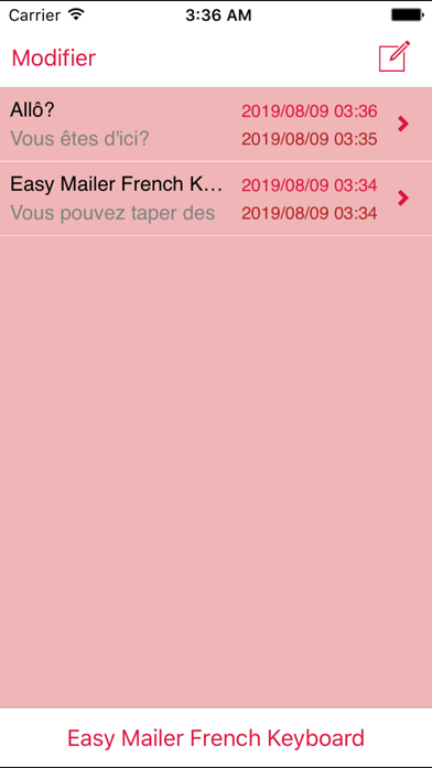 Screenshot #3 pour Easy Mailer French Keyboard
