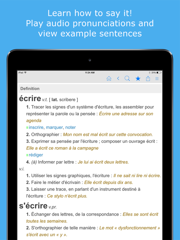 Screenshot #5 pour French Dictionary & Thesaurus