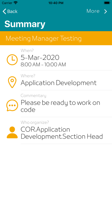 Screenshot #3 pour Meeting Manager- Oman Airports
