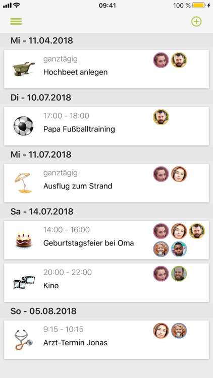 Familienkalender Erdgassüdwest