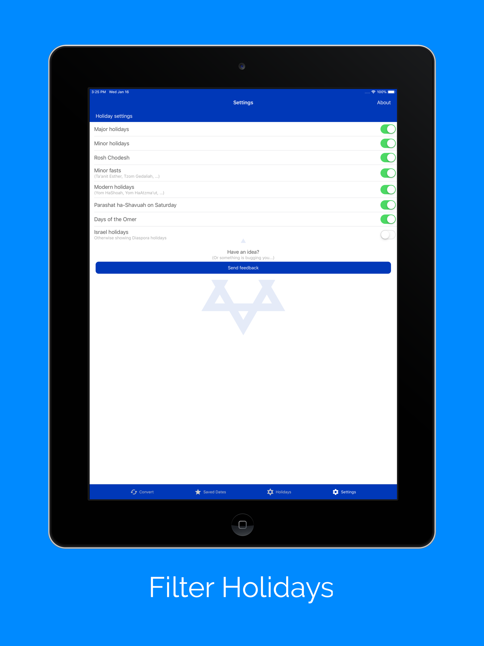 Jewish Calendar and Dates screenshot 12
