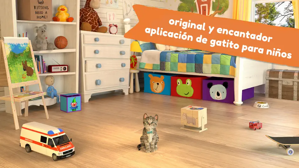 Captura de pantalla de Little Kitten Juego De Gato 3D en iPhone 1