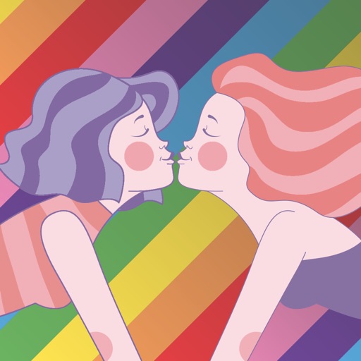 Girl In Pride Love Stickers iOS App