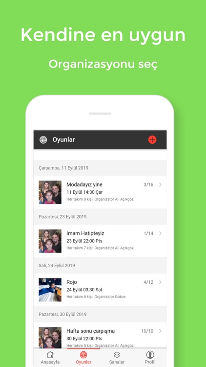 FootyDude - Oyun Organizatörü