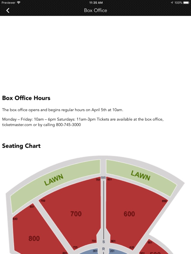 Chene Park Seating Chart