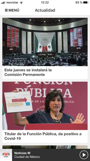 WRadio México para iPhone screenshot 1