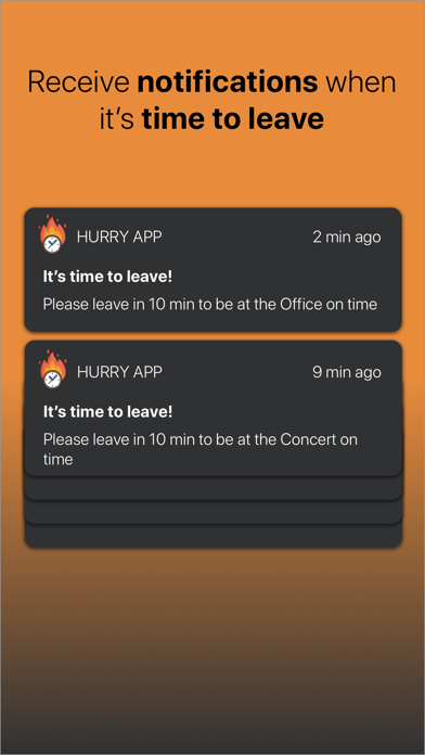 Hurry App - Be on time screenshot 4