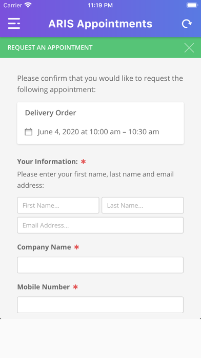 Screenshot #2 pour ARIS Appointments