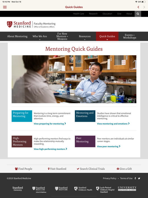 ConnectEd Stanford Medicine iPad screenshot 5 - Utilities app