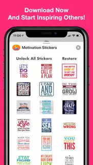 motivation sticker pack iphone screenshot 3