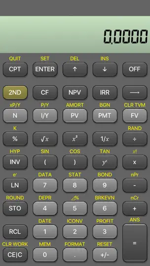 BA Financial Calculator iPhone Ekran Görüntüsü 1