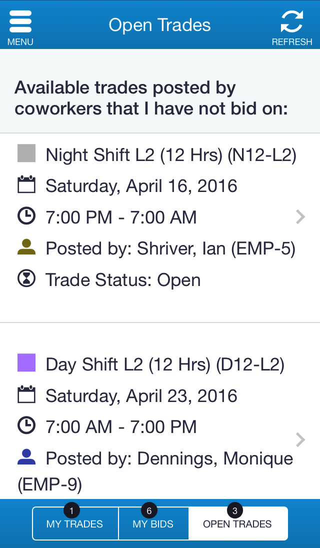Snap Schedule 365 Employee