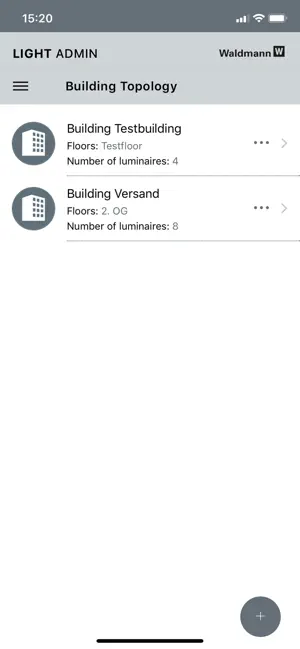 Waldmann LIGHT ADMIN screenshot 4