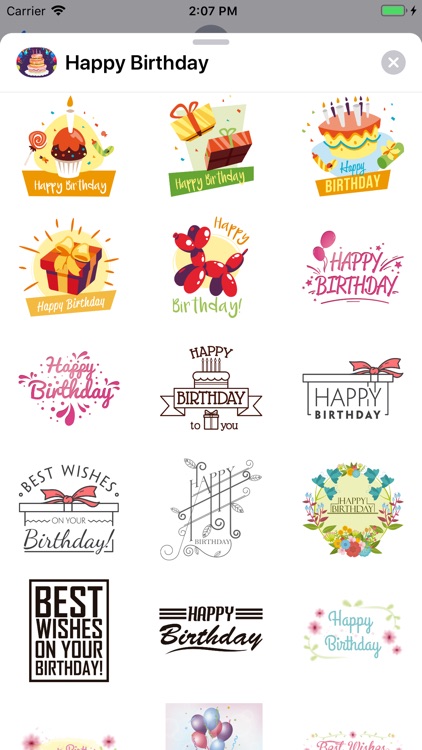 Happy Birthday Stickers 2020 screenshot-4