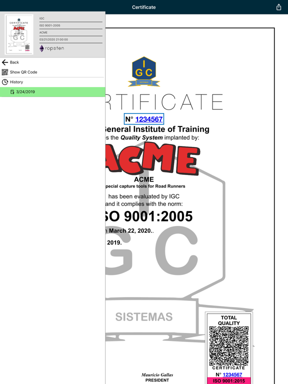 Screenshot #5 pour CertInChain