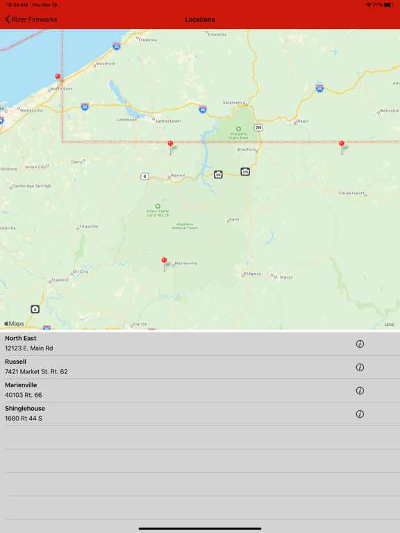 Rizer Fireworks iPad screenshot 6 - Shopping app