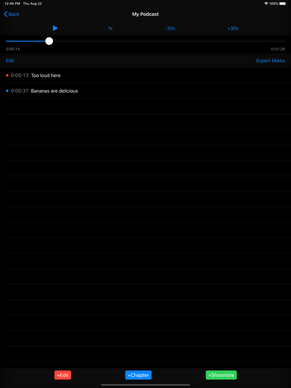 Chaptr iPad screenshot 6 - Productivity app