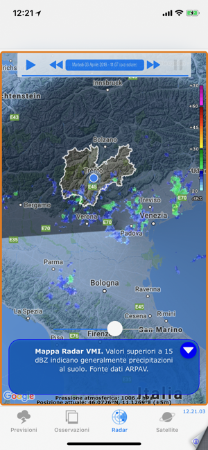 ‎METEO TRENTINO Screenshot