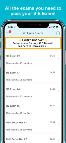 Game screenshot SIE Exam Center: Prep & Study hack