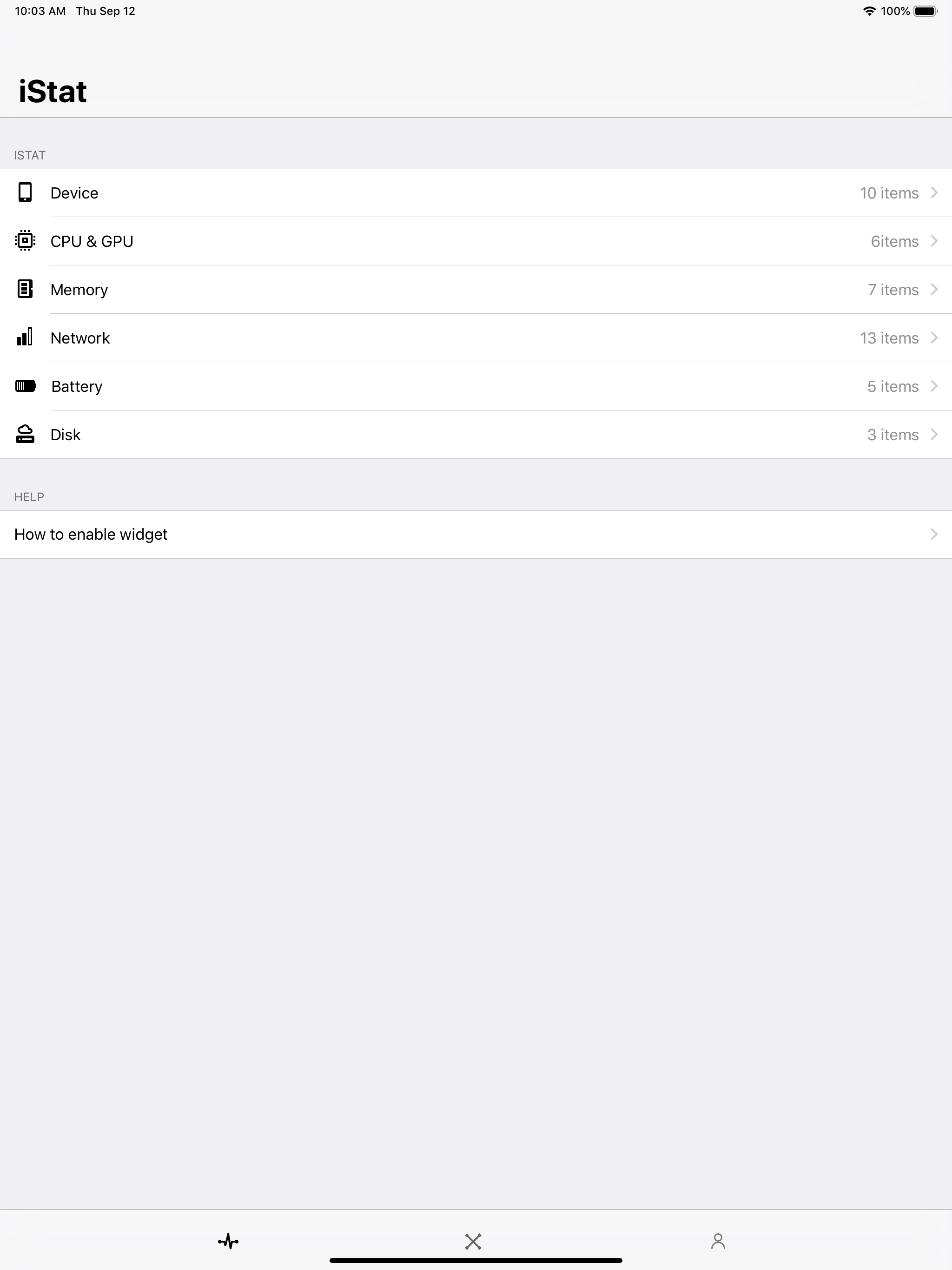 iStat Widget