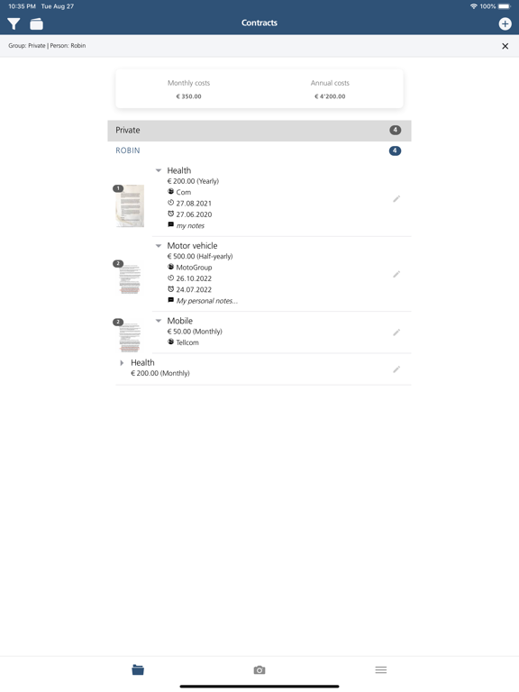 Screenshot #6 pour Contract-Manager