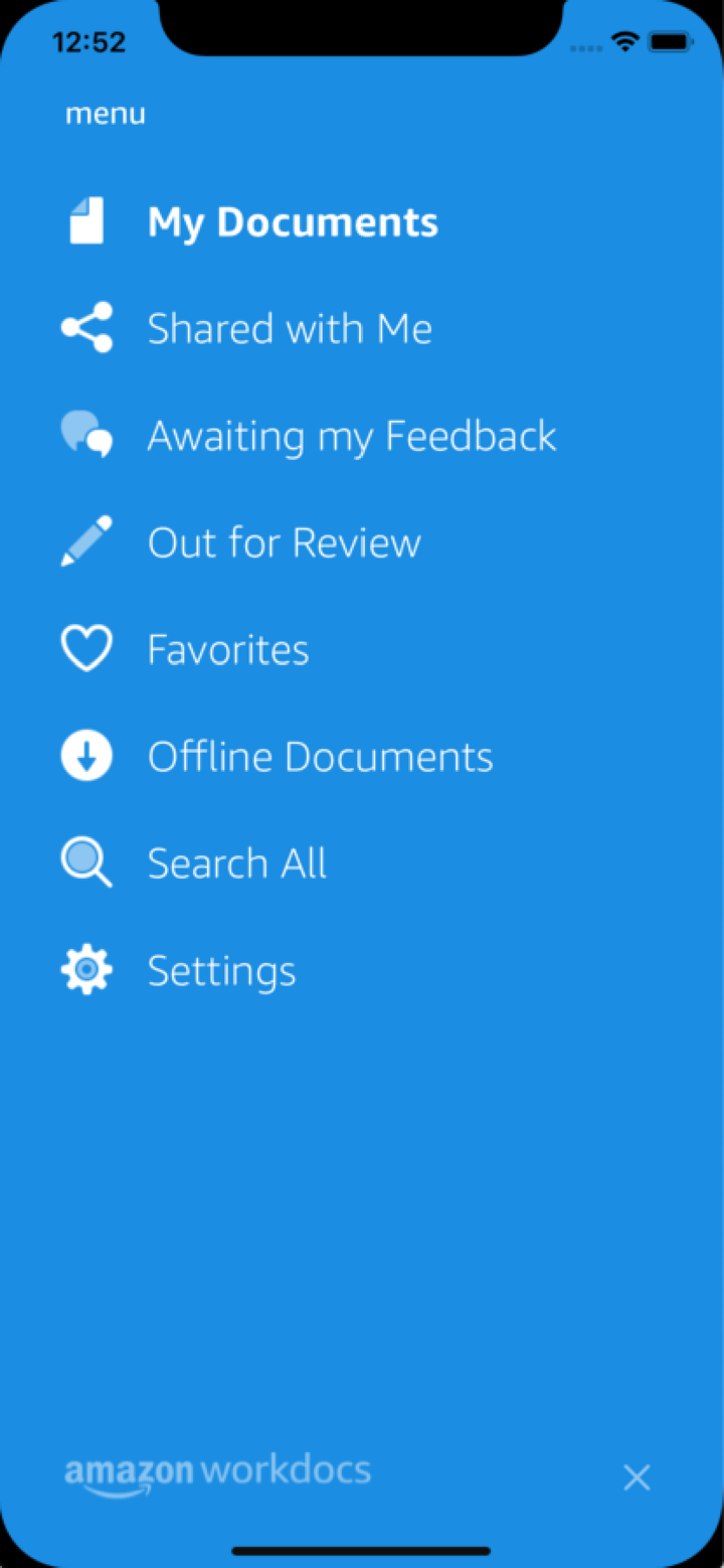 Amazon WorkDocs screenshot 1