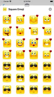 yellow square smileys emoticon iphone screenshot 3