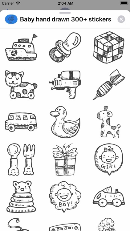 Baby hand drawn 300+ stickers screenshot-4