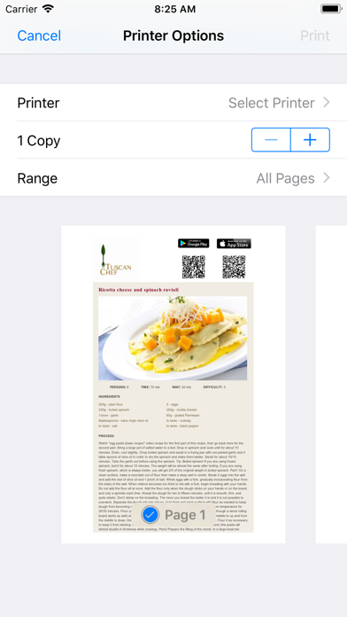 Tuscan Chef - Italian food Screenshot