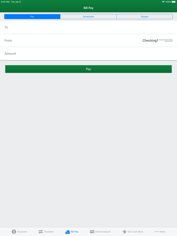 TVFCU Mobile Banking iPad screenshot 5 - Finance app