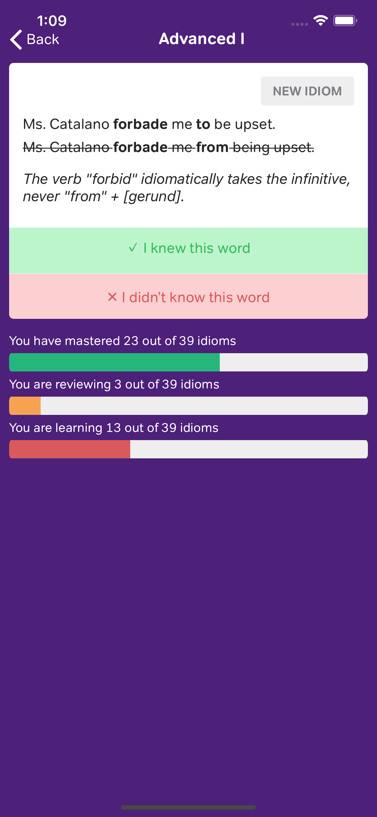 GMAT Idiom Flashcards