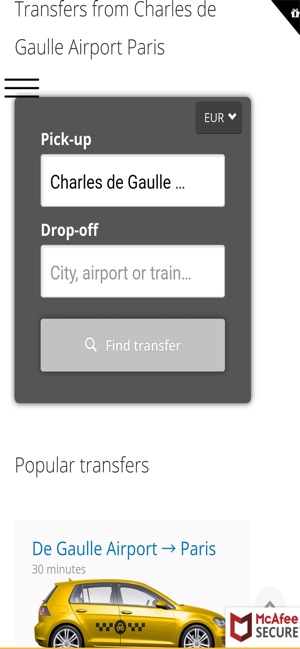 Paris Airport Taxi