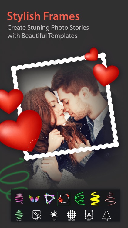 Spiral Photo Editor Neon