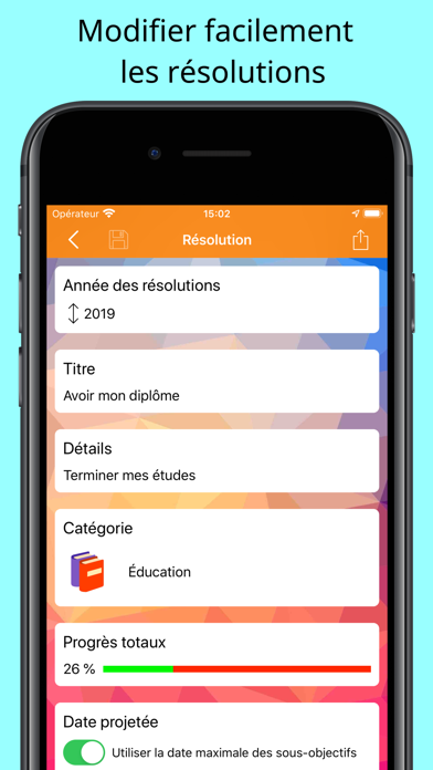 Screenshot #3 pour Yearly Resolutions