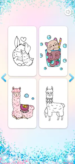 Game screenshot Kawaii Coloring Book Glitter hack