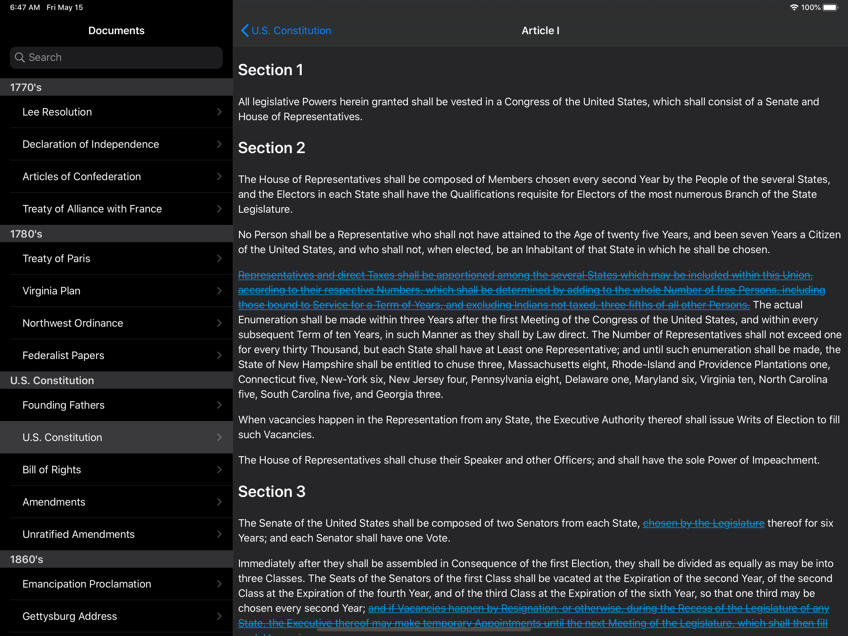 Patriot App (US Constitution) screenshot 10