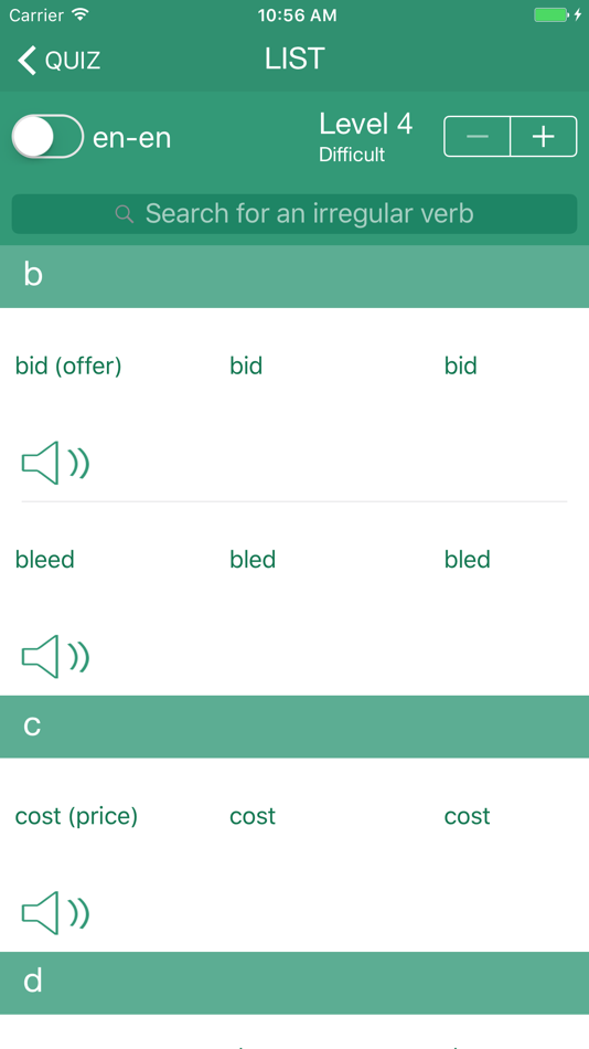 #2. VerbBuster Irregular Verbs (iOS) 由: Aidan Michael Casey