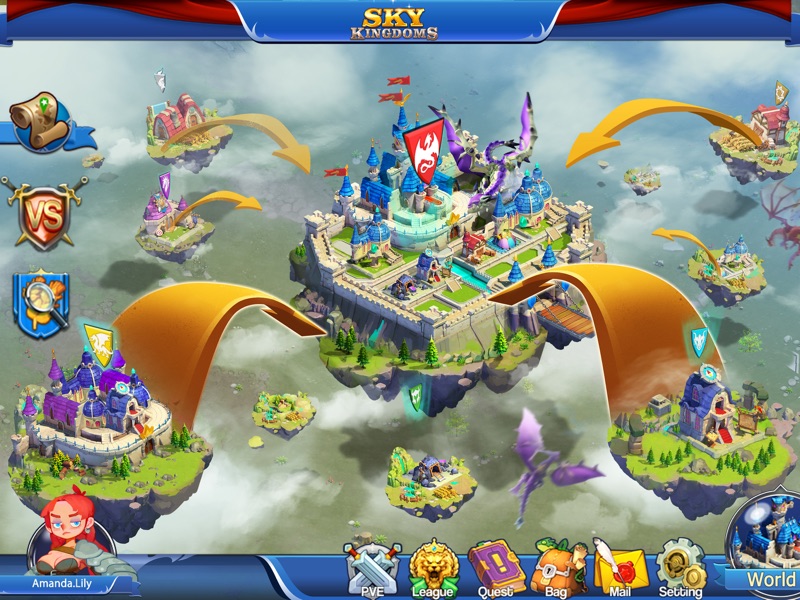 Sky Kingdoms: Dragon War screenshot 10