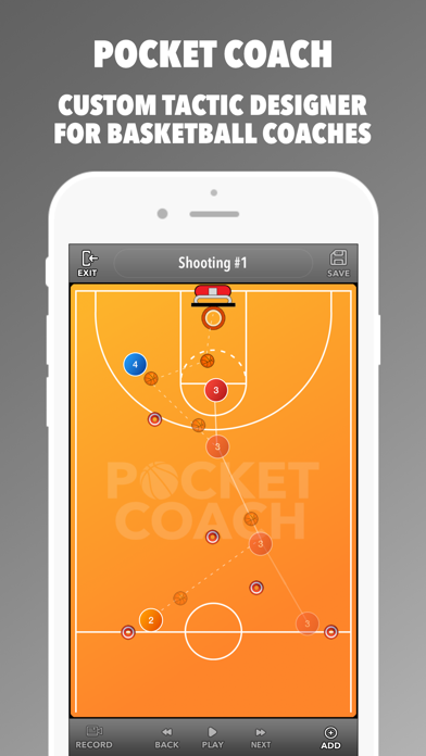 Pocket Coach: Basketball Board Screenshot