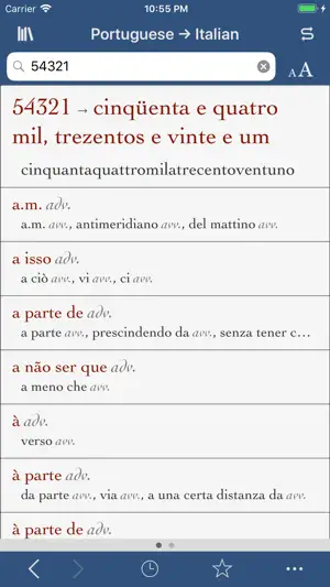 Ultralingua Italian-Portuguese screenshot 3