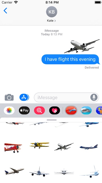 Flights-Emojis Stickers