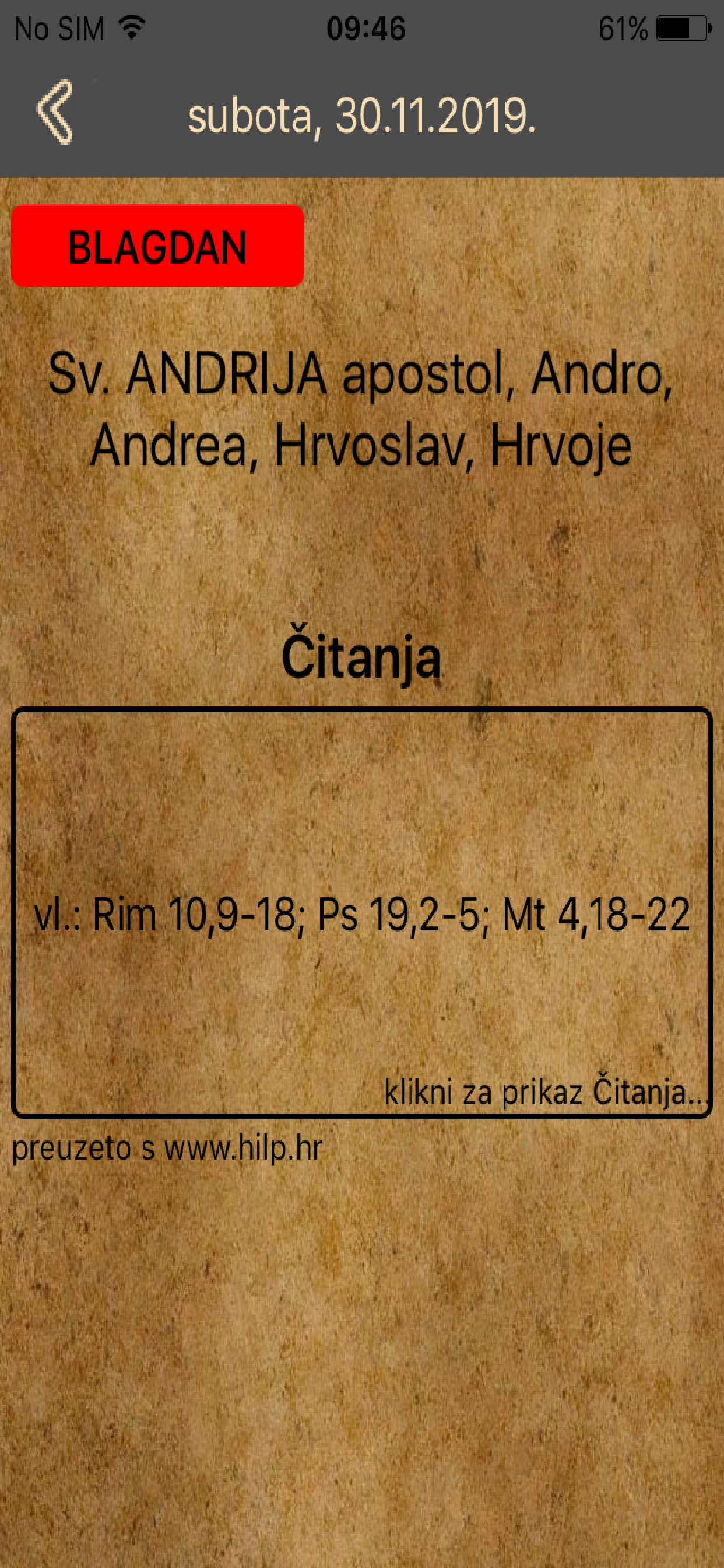 Katolički molitvenik+kalendar screenshot 4